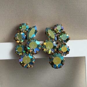 Austrian Dazzling Iridescent  Earrings